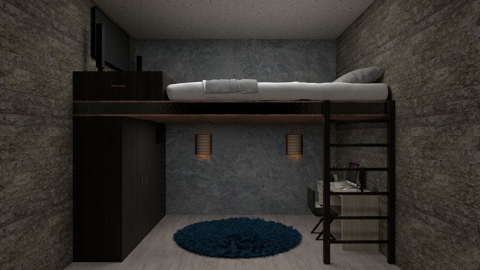 Small Bedroom, Full-Size Sleep